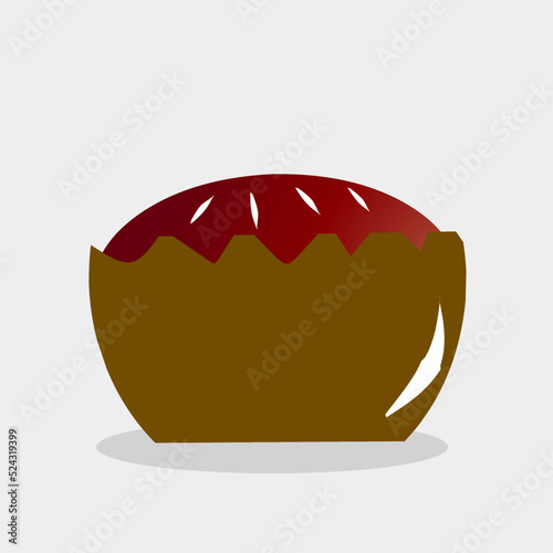 sponge bread vector illustration