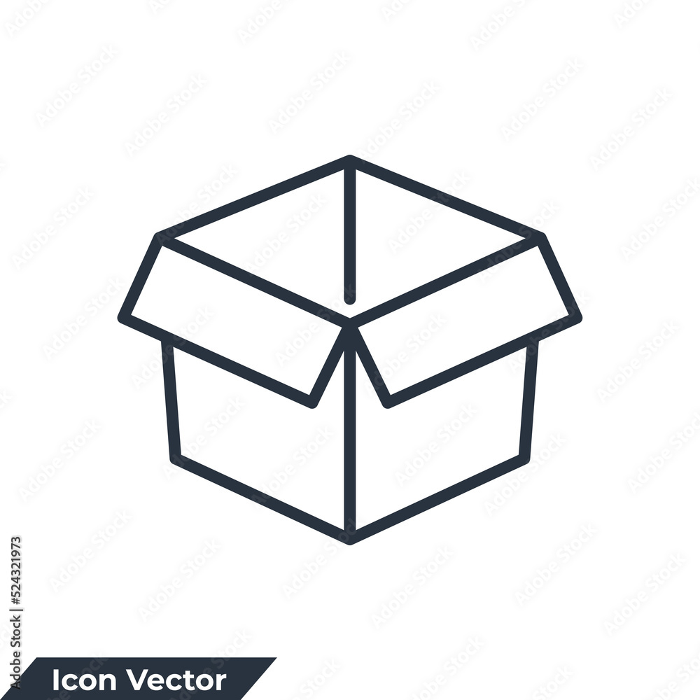 packaging icon logo vector illustration. box symbol template for graphic and web design collection packaging icon logo vector illustration. box symbol template for graphic and web design collection