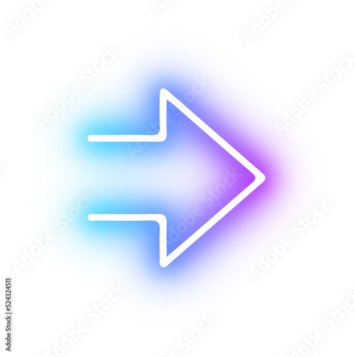 Collection of arrow neon