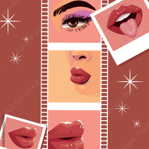 pictures of female face close up