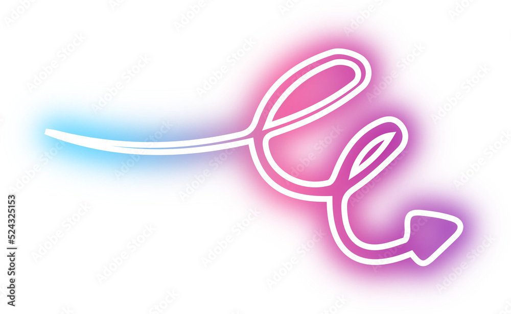 Obraz premium Set of arrow neon