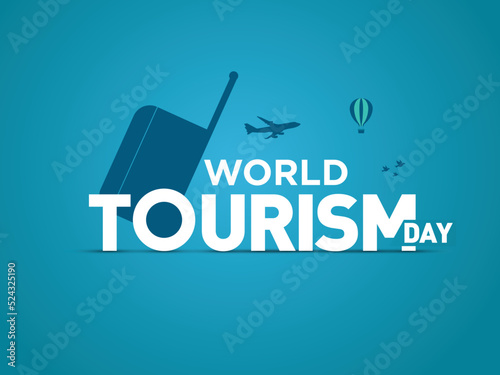 World Tourism Day concept vector illustration. Travel concept background.