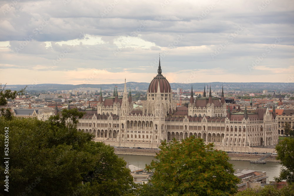 Beautiful cityscape of  Budapest on a summer day