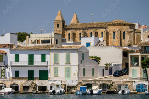 iglesia de la Mare de Deu del Carme en el barrio de Es Riueto, Porto Colom, Felanitx,Mallorca.Islas Baleares. España. photo