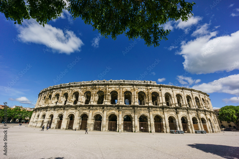 anfiteatro romano  -Arena de Nimes-, siglo I, Nimes, capital del departamento de Gard,Francia, Europa