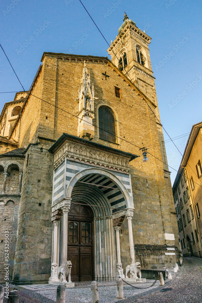 basilica de Santa Maria Maggiore ,ciudad alta, Bergamo,  Lombardia,  Italia, Europa