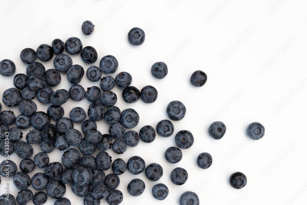 pile of freshly blueberries isolated on white pile of freshly blueberries isolated on white