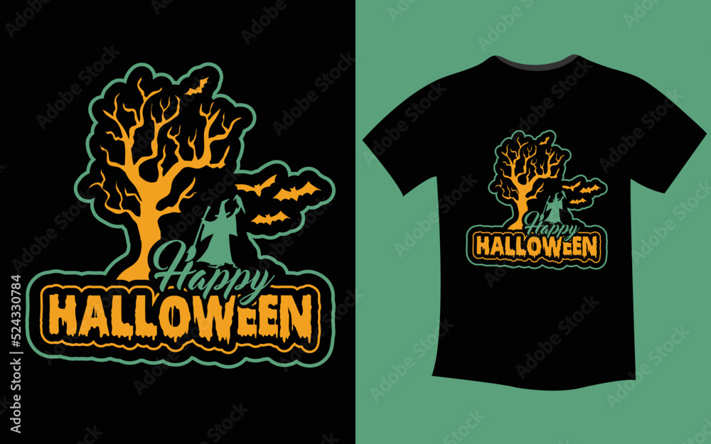 Trendy Halloween T shirt Design
