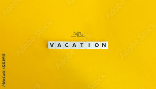 Bilde på lerret Vacation Banner