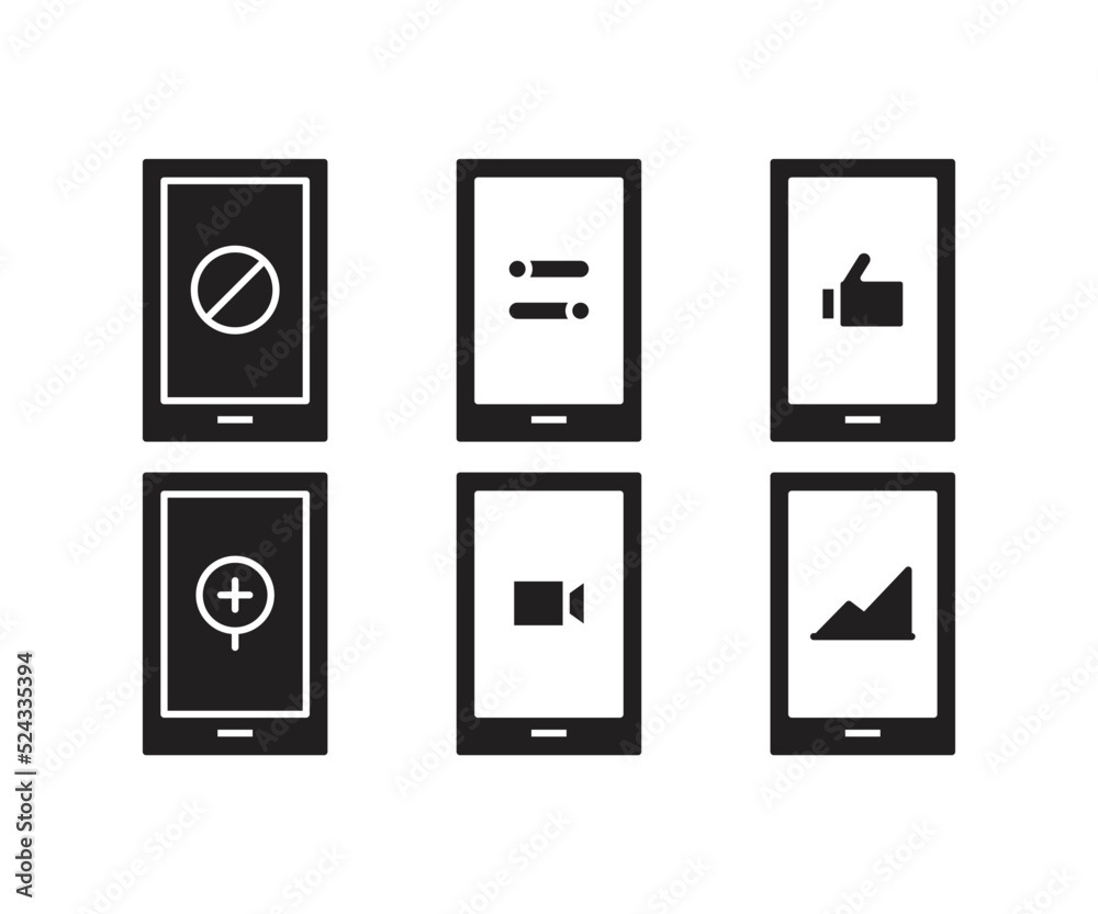 smartphone and user interface icons set smartphone and user interface icons set