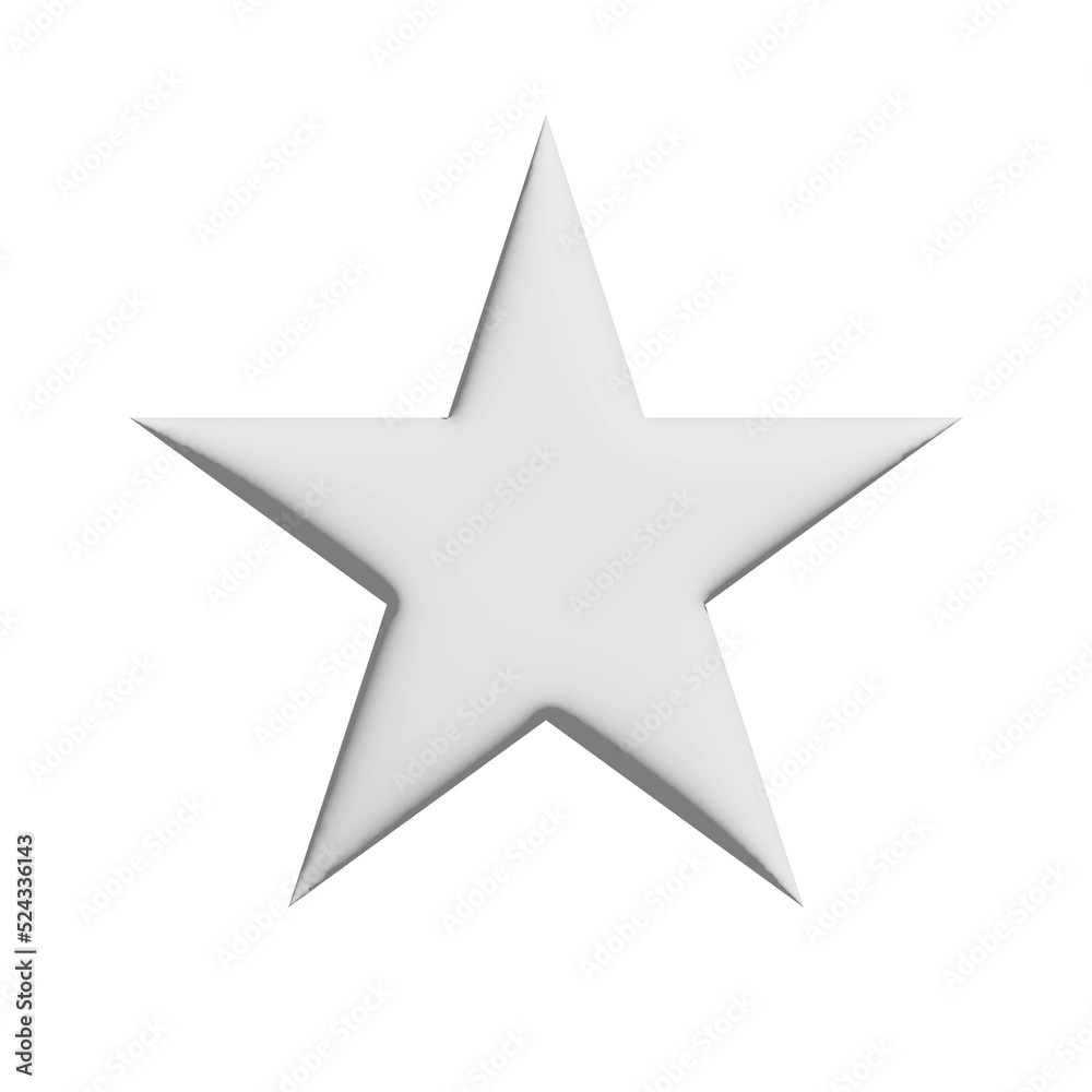 Gray geometric shapes star embossed button. Gray geometric shapes star embossed button.