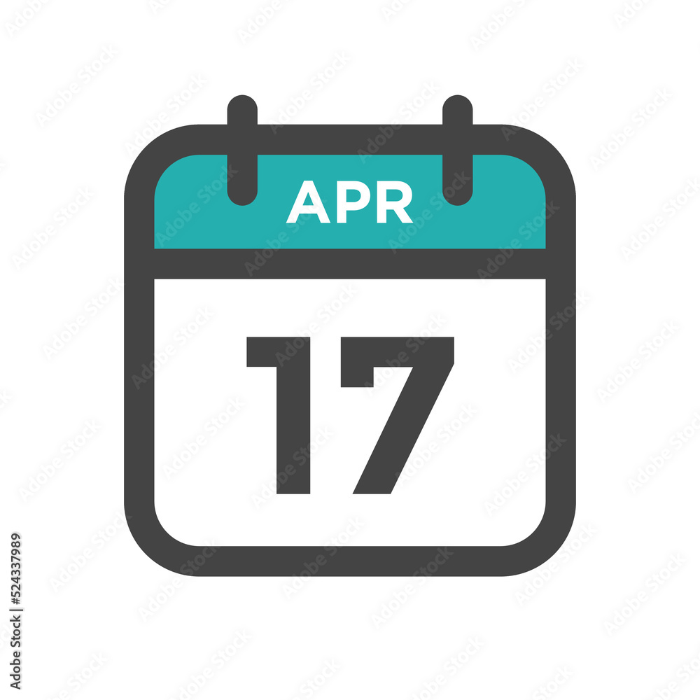 April 17 Calendar Day or Calender Date for Deadline or Appointment April 17 Calendar Day or Calender Date for Deadline or Appointment