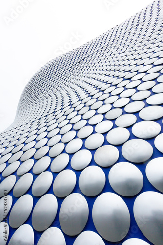 Abstract architecture close up of the exterior the Bullring building in Birmingham photo
