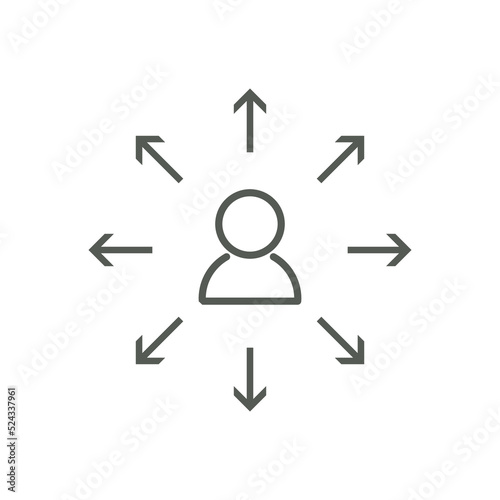 Icon Depicting Infected People Using Contact Tracing to Contain the Spread of the CoronaVirus. Contact Tracing Covid-19 concept.
