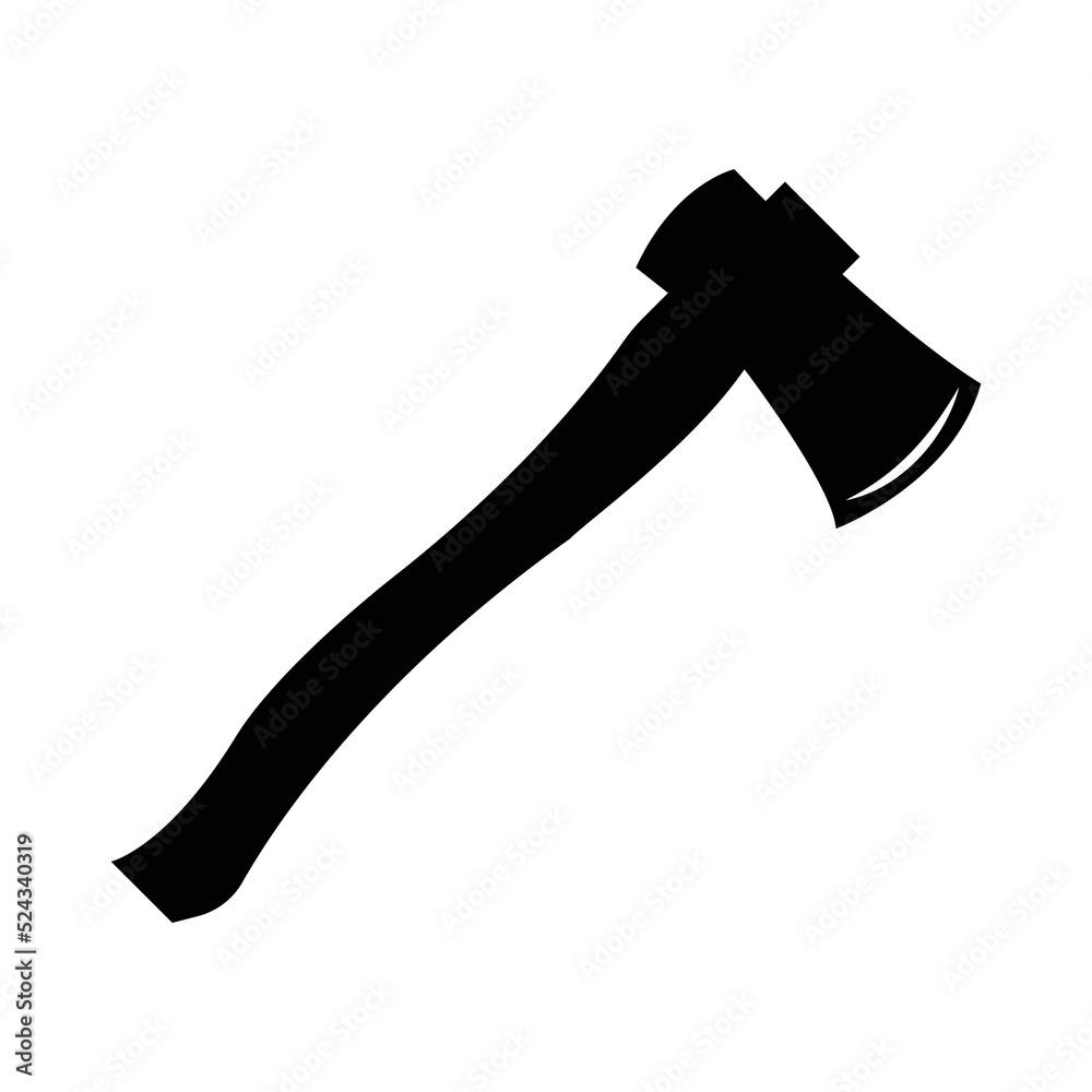 Axe tool camping leisure icon | Black Vector illustration | Axe tool camping leisure icon | Black Vector illustration |