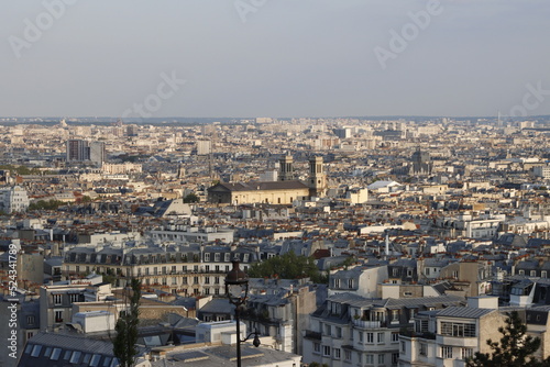 Fototapeta Naklejka Na Ścianę i Meble -  Aerial view of Paris from Montparnasse Tower