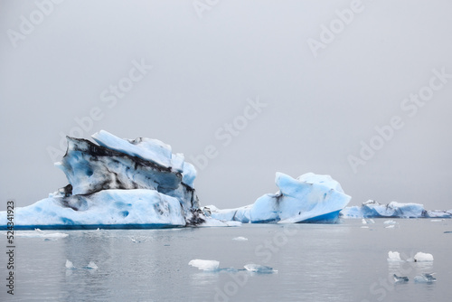 Laguna lodowcowa Jokulsarlon góry lodowe © adr77