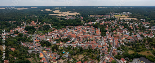  Aerial view around the old town of the city Bad Belzig in Germany on a sunny afternoon in spring © GDMpro S.R.O.