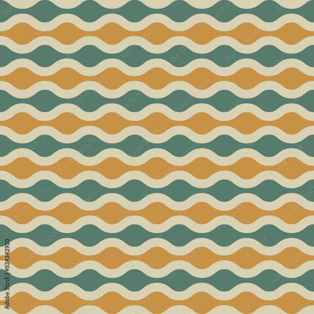 70 s seamless pattern. Retro geometric seamless background in seventies style. Groovy scrapbook paper. Yellow, green, beige colors vector pattern 70 s seamless pattern. Retro geometric seamless background in seventies style. Groovy scrapbook paper. Yellow, green, beige colors vector pattern