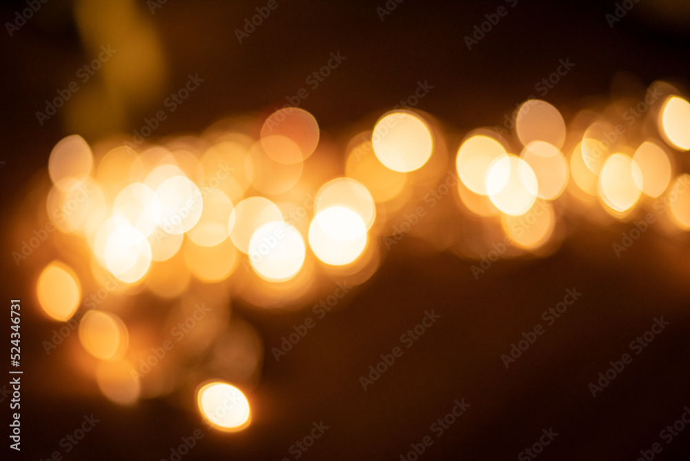 Fototapeta premium Golden bokeh. New Year and Christmas background 