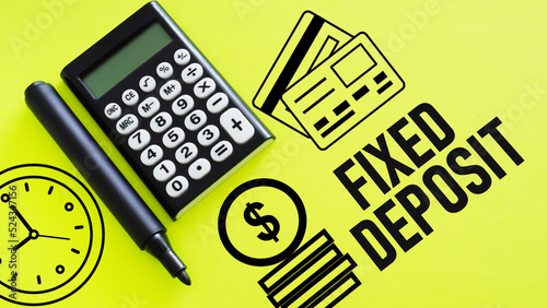Fixed deposit is shown using the text photo