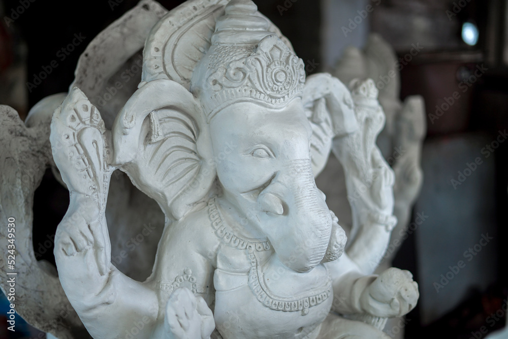Happy Ganesh Chaturthi festival, Lord Ganesha statue