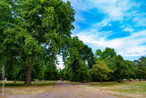 Road in London Hyde Park  summer -2022