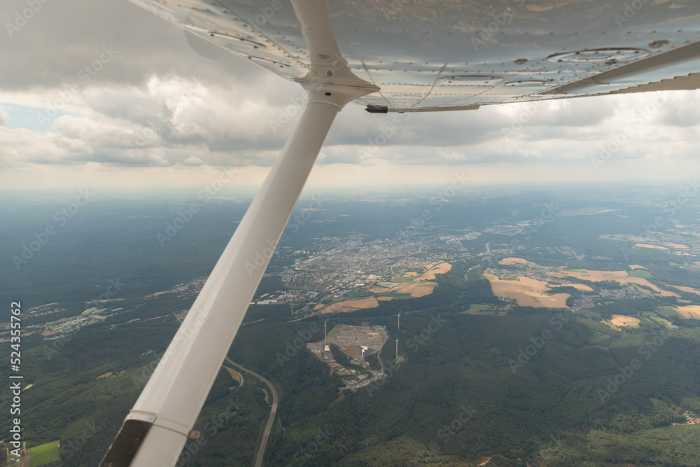 View over Kaiserslautern in Germany from above View over Kaiserslautern in Germany from above