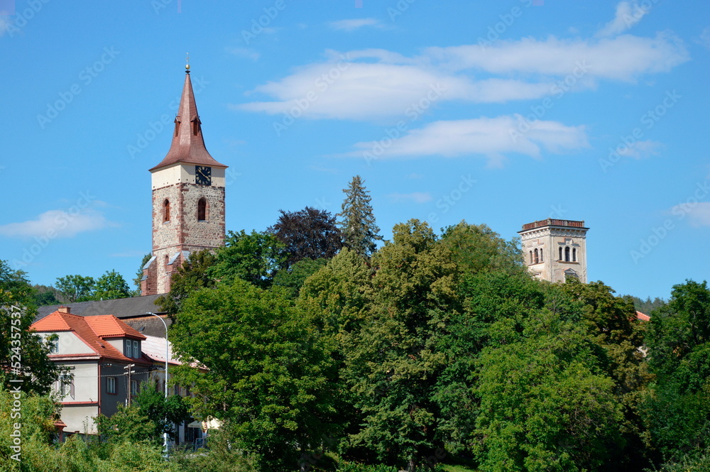 View of the Sazava Monastery from the street  (Czech Republic)