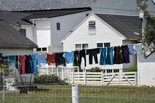 Amish wash line