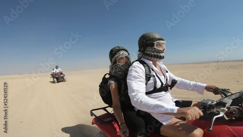 Wallpaper Mural Cairo, Egypt - 15 September, 2019: Tourists on a desert safari as one of the main local tourist attraction in Egypt Torontodigital.ca