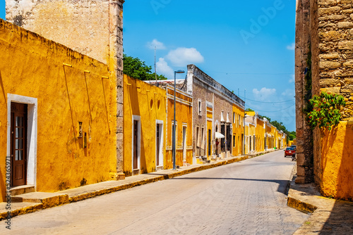 The yellow city of Izamal in Yucatan, Mexico