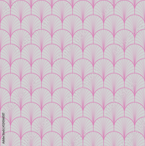 Classic geometric pattern imitating a peacock tail. Seamless Pattern