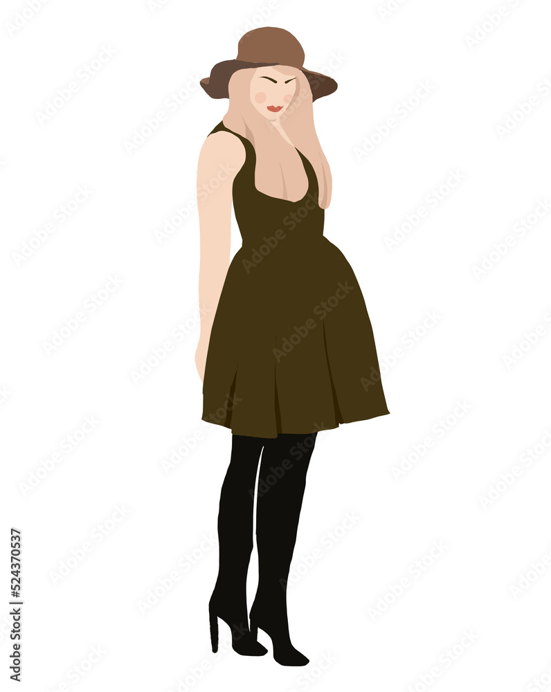 abstract woman portraits isolated on white background. Modern young feminine woman fashion minimal trendy people face in flat style. Vector hand drawn illustration abstract woman portraits isolated on white background. Modern young feminine woman fashion minimal trendy people face in flat style. Vector hand drawn illustration