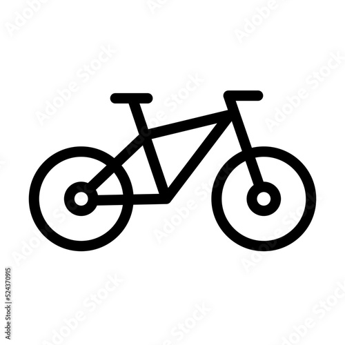 Bicycle icon. Shared and rented bicycle. Bicycle parking.