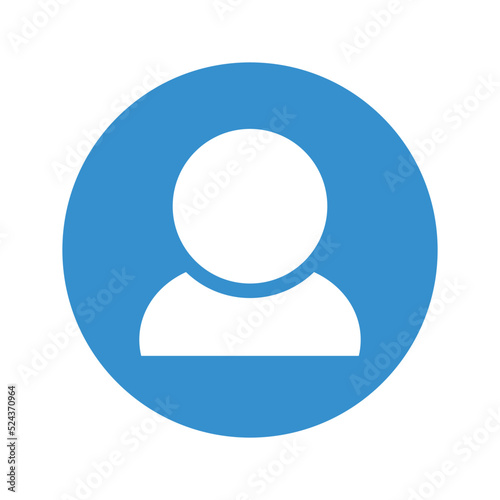 User button icon. Avatar and account button. Vector.