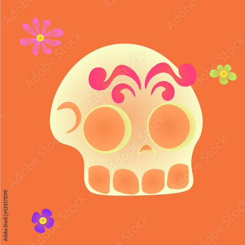 CALAVERITA, FONDO DE DÍA DE MUERTOS, FLORES DE DÍA DE MUERTOS, ESTAMPADO DE DÍA DE MUERTOS, DÍA DE MUERTOS MÉXICO


