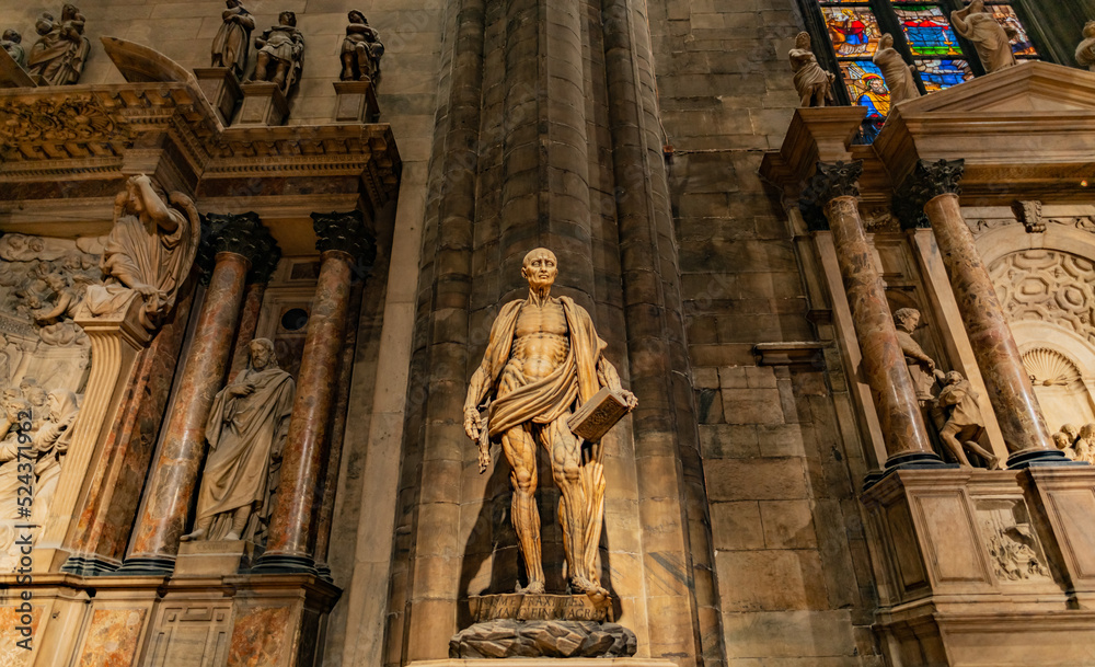 Saint Bartholomew Flayed' Duomo di Milano Milan Italy