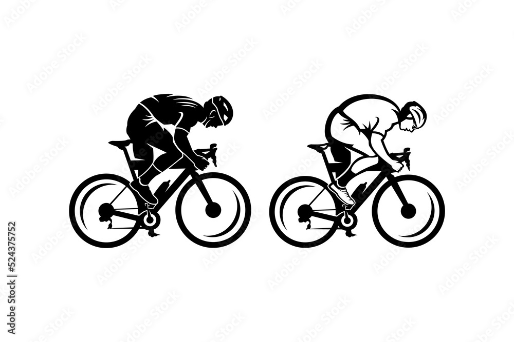 Bicycle vector concept. Very suitable for symbol, logo, company name, brand name, personal name, icon and many more. Bicycle vector concept. Very suitable for symbol, logo, company name, brand name, personal name, icon and many more.