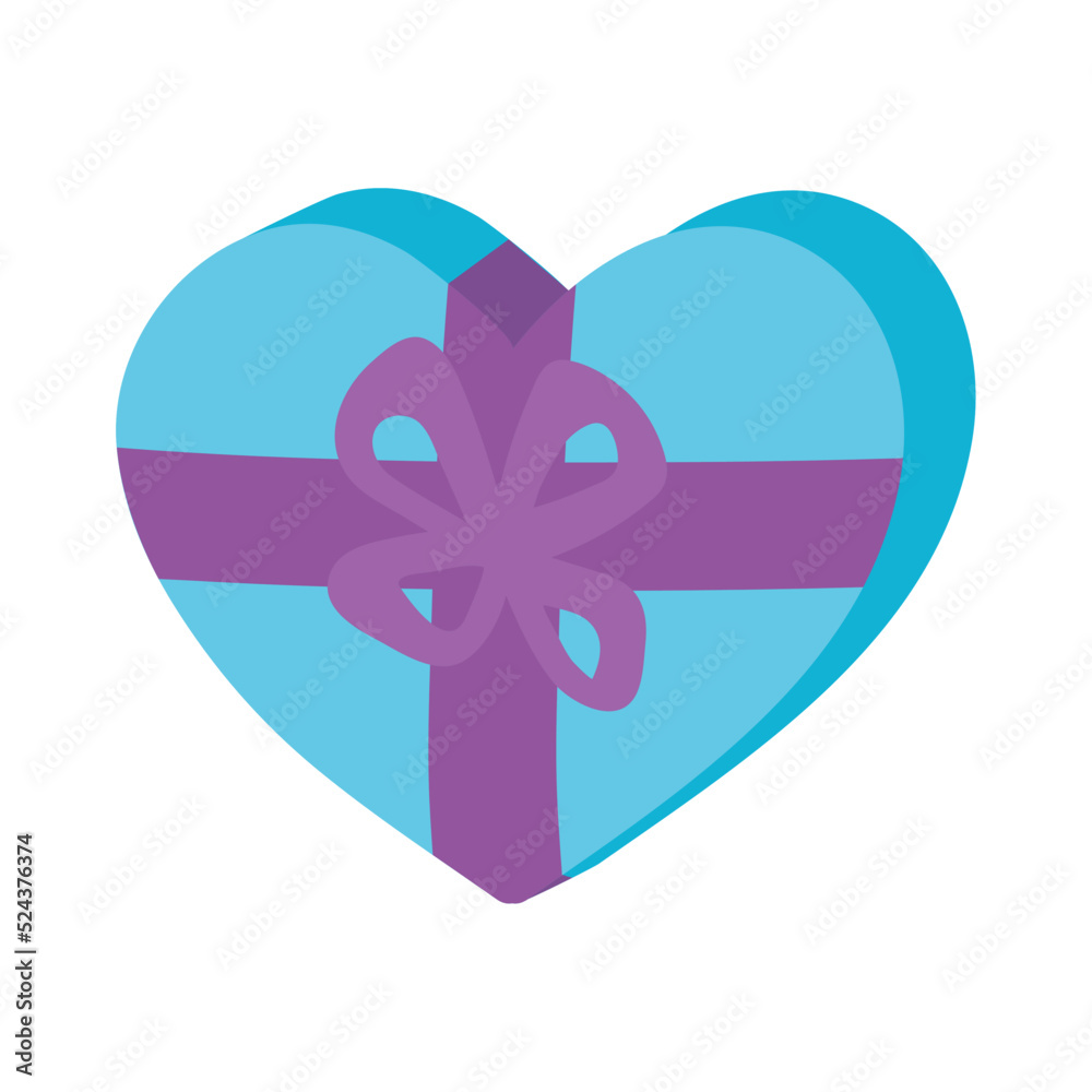 Fototapeta premium heart gift present