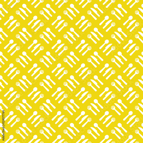 knife fork spoon seamless pattern simple