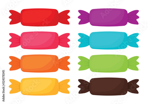 Colorful Candy Icon Clipart Cartoon Animated Vector