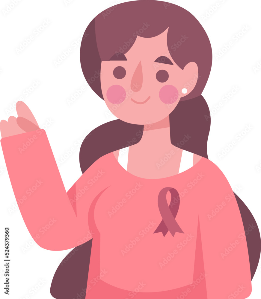 Female Breast Cancer Awareness Illustration Female Breast Cancer Awareness Illustration