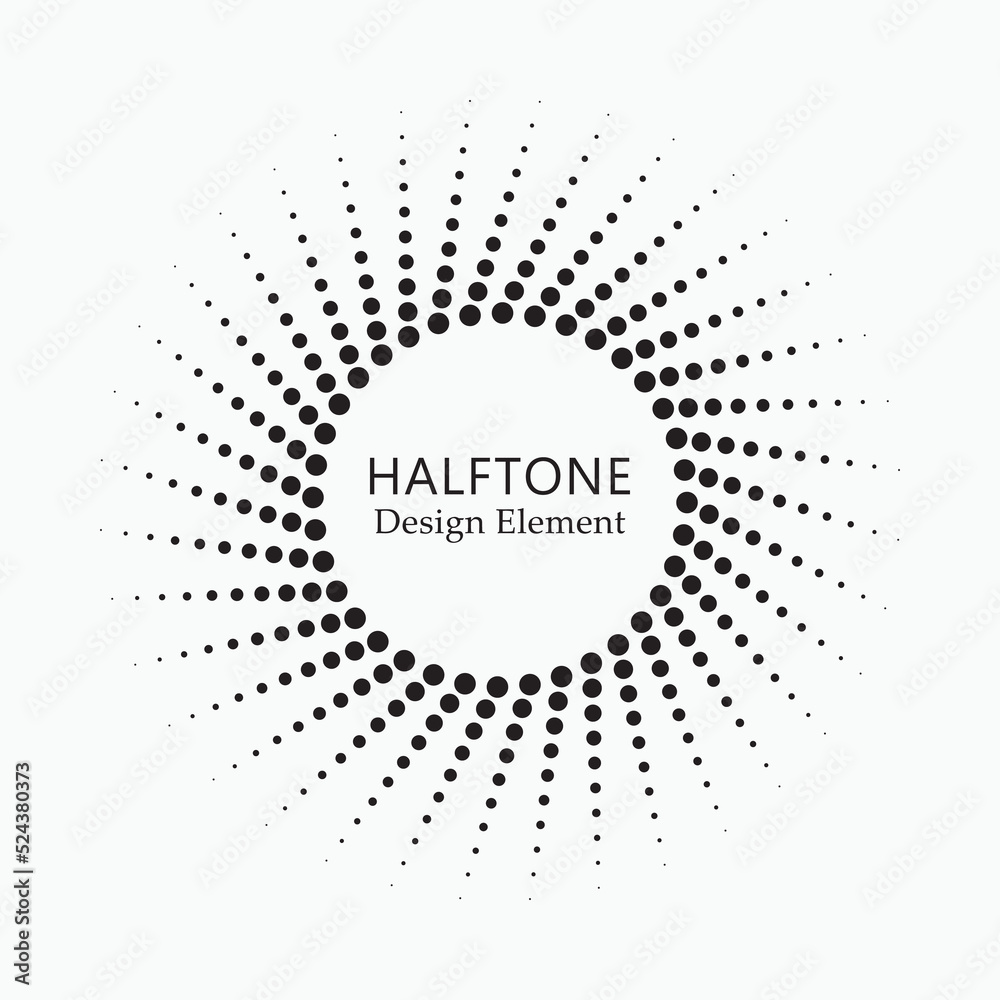 Radial halftone dots in Circle Form. Dotted fireworks explosion background. Starburst round Logo. Circular Design element. Abstract Geometric star rays. Radial halftone dots in Circle Form. Dotted fireworks explosion background. Starburst round Logo. Circular Design element. Abstract Geometric star rays.