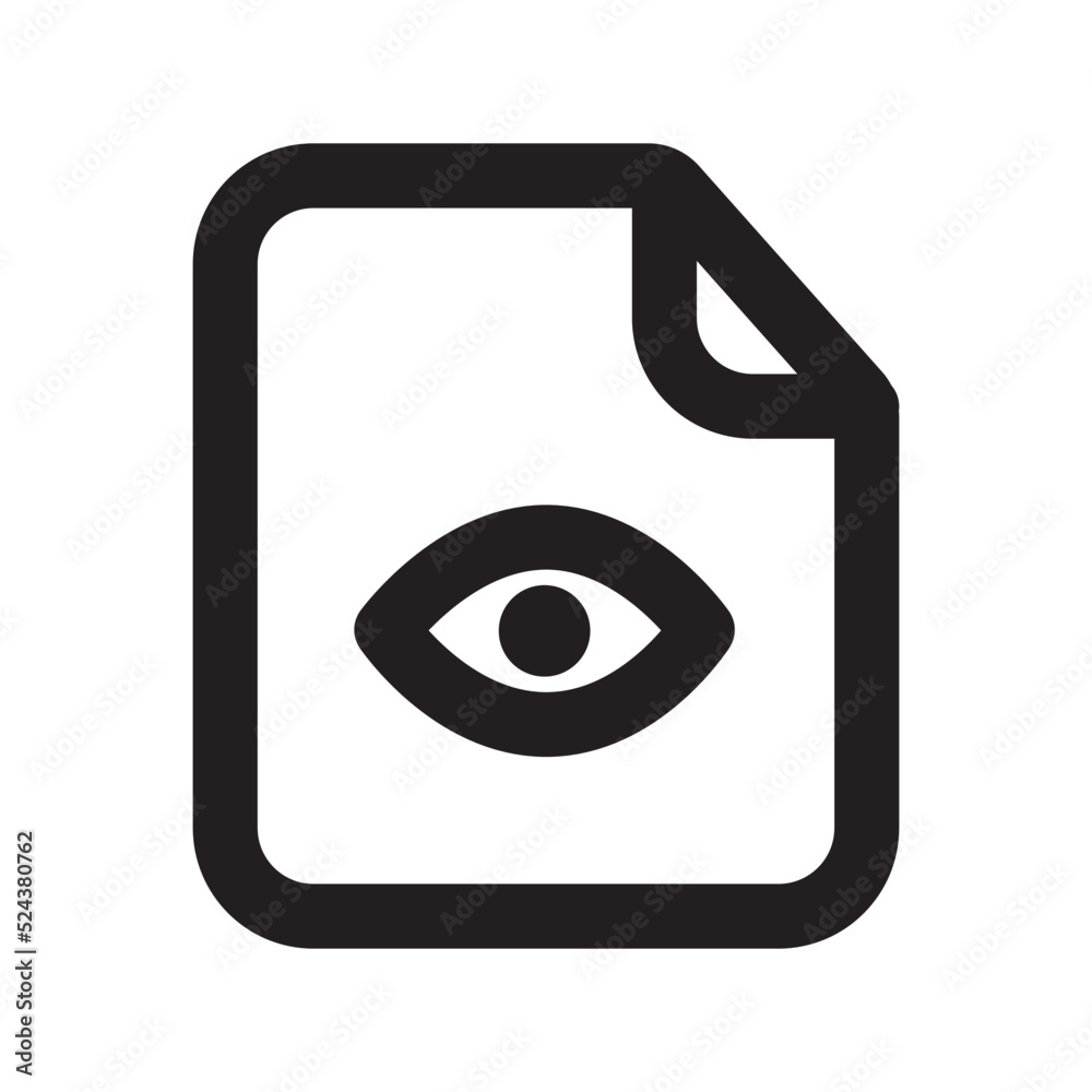 View Files Icon with Outline Style View Files Icon with Outline Style