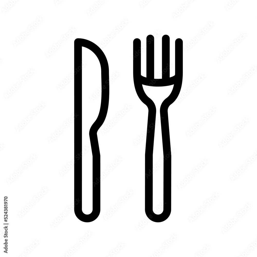 Fork icon template Fork icon template