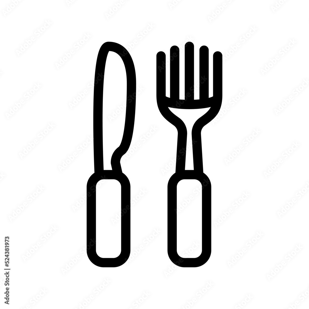 Fork icon template Fork icon template