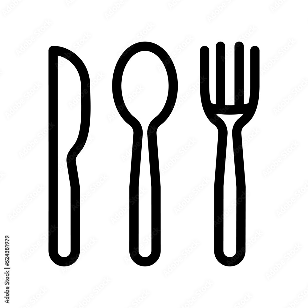 Fork icon template Fork icon template