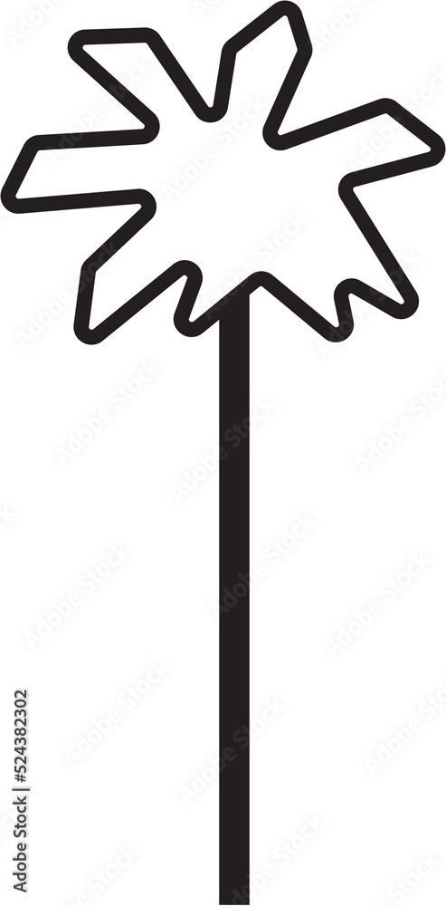 Fototapeta premium Simplicity tree flat design.