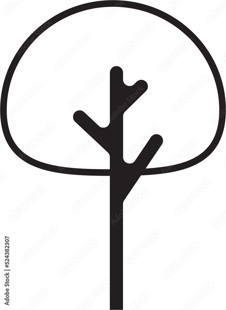 Simplicity tree flat design. Simplicity tree flat design.